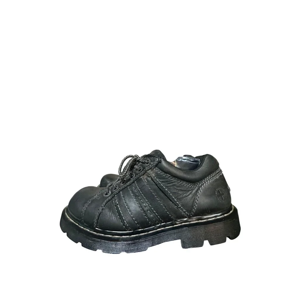 Dr. Martens Harrison Leather Oxford Charcoal Y2K Grunge Men's Size 10 M L 11